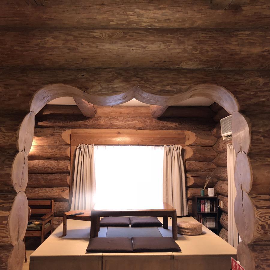Yufuin Log House No Yado Tom Sawyer Hotel Eksteriør billede