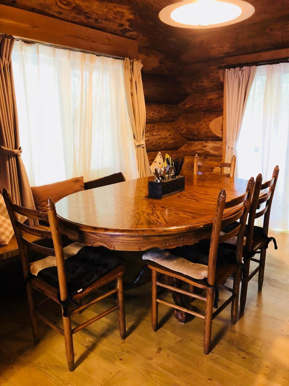 Yufuin Log House No Yado Tom Sawyer Hotel Eksteriør billede